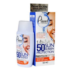 کرم ضد آفتاب رنگی پیکسل مناسب پوست های خشک ، نرمال و حساس Spf50 حجم 50 میل